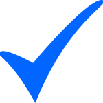 blue tick icon